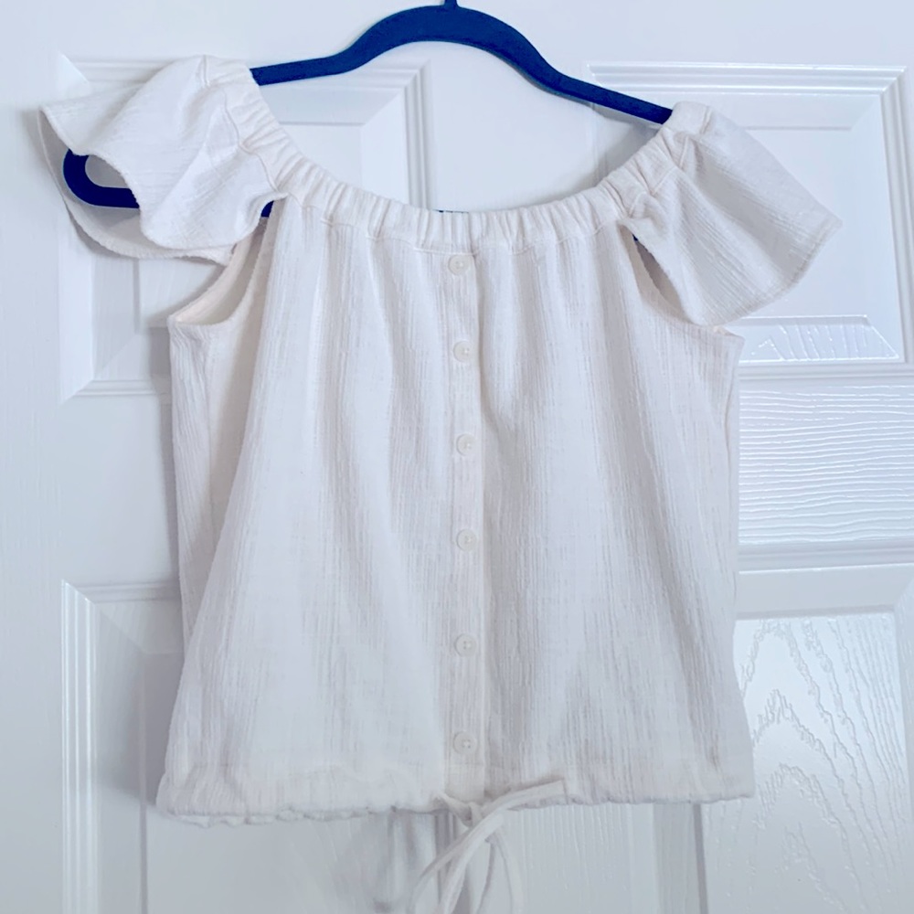 Madewell ivory top